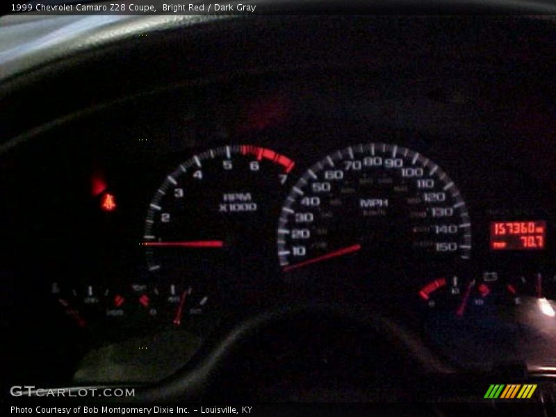 Bright Red / Dark Gray 1999 Chevrolet Camaro Z28 Coupe