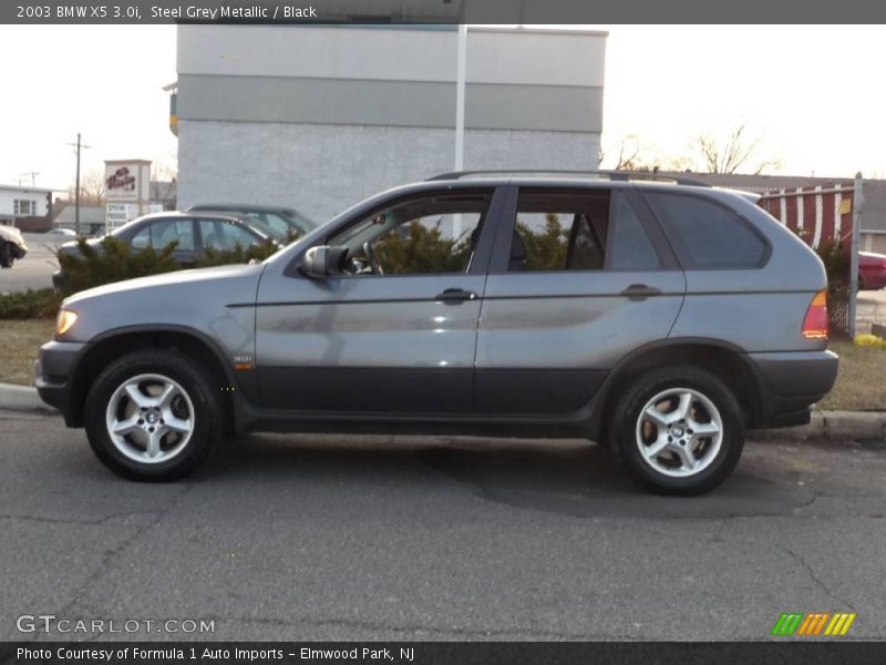 Steel Grey Metallic / Black 2003 BMW X5 3.0i