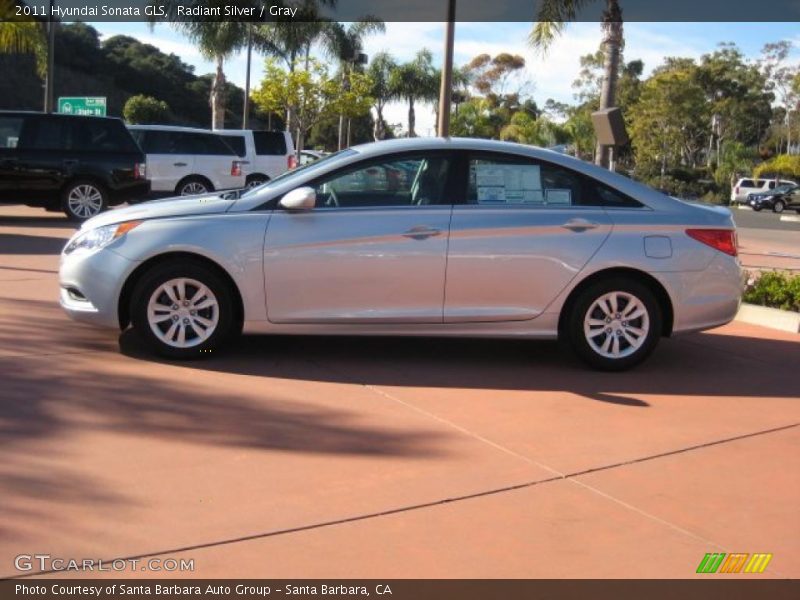 Radiant Silver / Gray 2011 Hyundai Sonata GLS