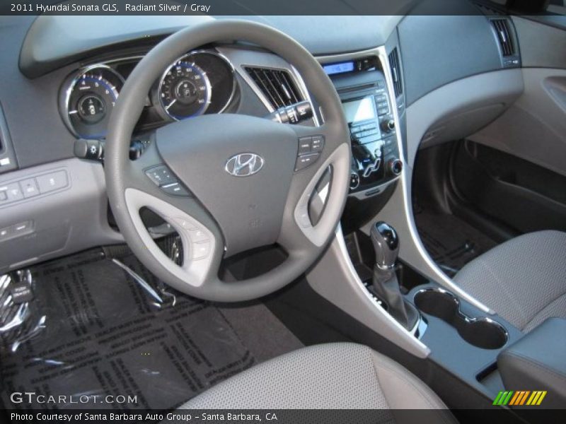 Radiant Silver / Gray 2011 Hyundai Sonata GLS