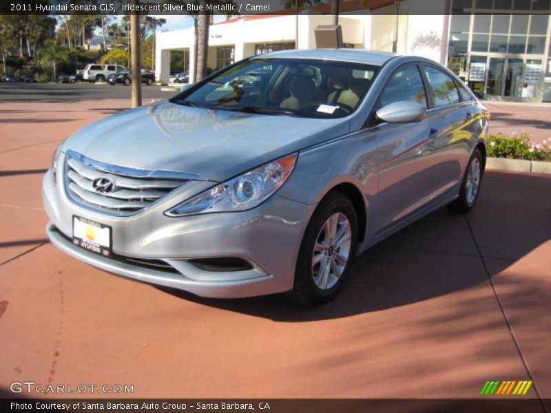 Iridescent Silver Blue Metallic / Camel 2011 Hyundai Sonata GLS