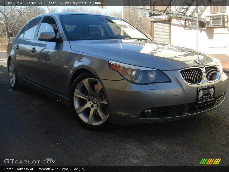 Silver Grey Metallic / Black 2005 BMW 5 Series 545i Sedan