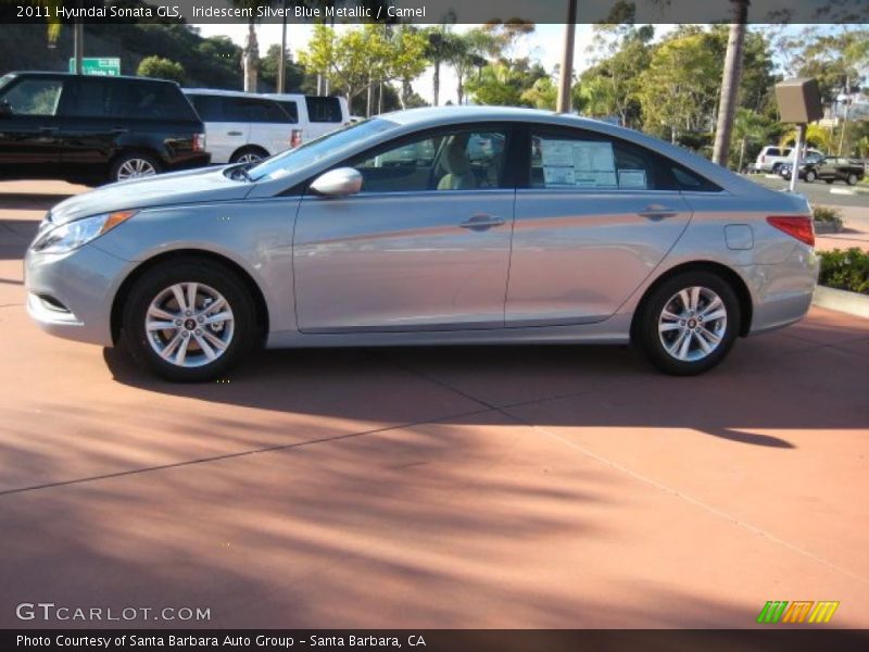 Iridescent Silver Blue Metallic / Camel 2011 Hyundai Sonata GLS