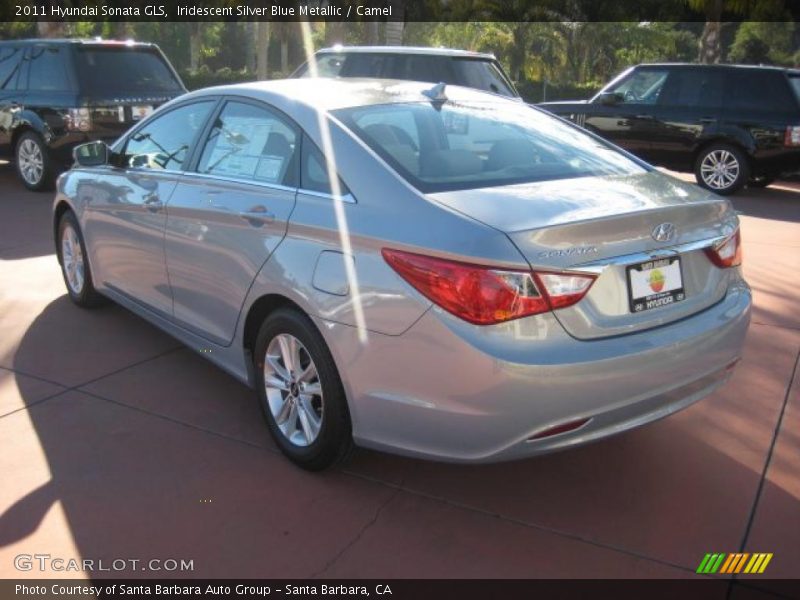 Iridescent Silver Blue Metallic / Camel 2011 Hyundai Sonata GLS