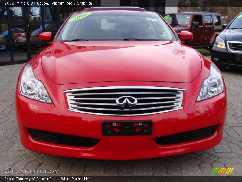 Vibrant Red / Graphite 2008 Infiniti G 37 Coupe