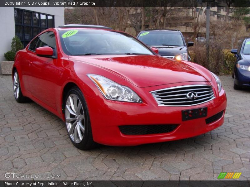  2008 G 37 Coupe Vibrant Red