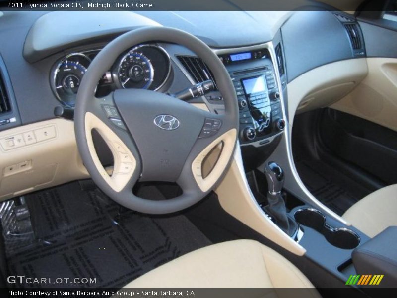 Midnight Black / Camel 2011 Hyundai Sonata GLS