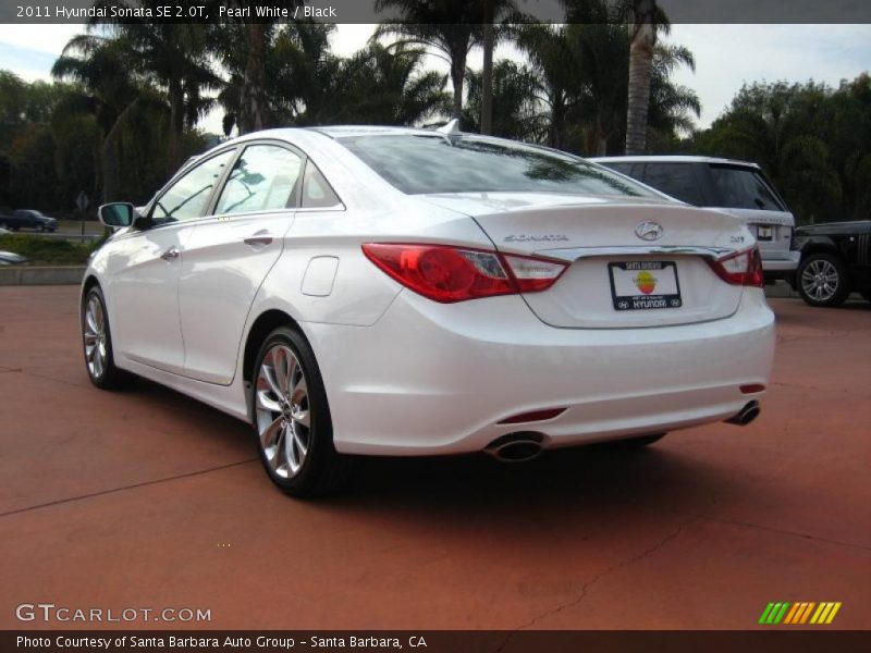 Pearl White / Black 2011 Hyundai Sonata SE 2.0T