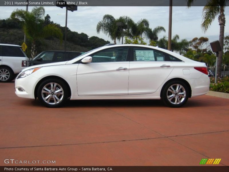 Pearl White / Black 2011 Hyundai Sonata Limited