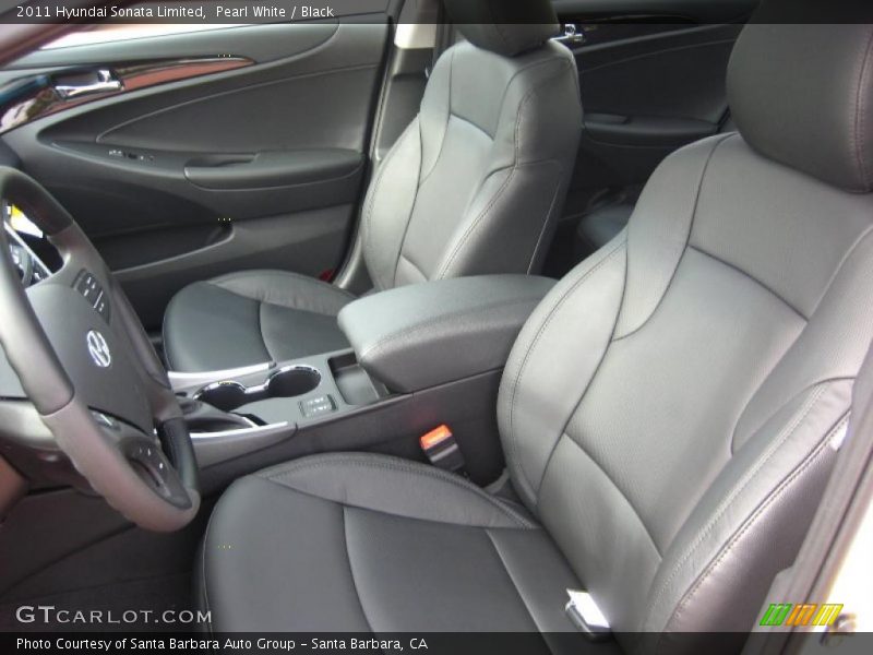 Pearl White / Black 2011 Hyundai Sonata Limited