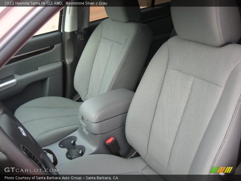  2011 Santa Fe GLS AWD Gray Interior
