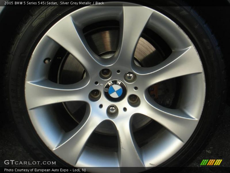 Silver Grey Metallic / Black 2005 BMW 5 Series 545i Sedan