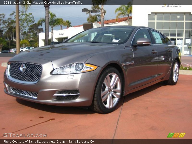 Vapour Grey Metallic / Ivory/Truffle 2011 Jaguar XJ XJL
