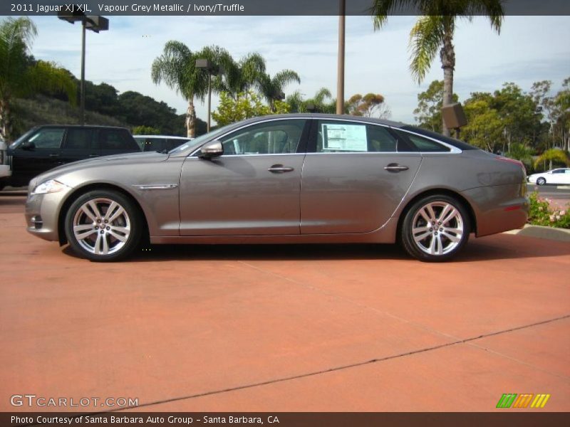 Vapour Grey Metallic / Ivory/Truffle 2011 Jaguar XJ XJL