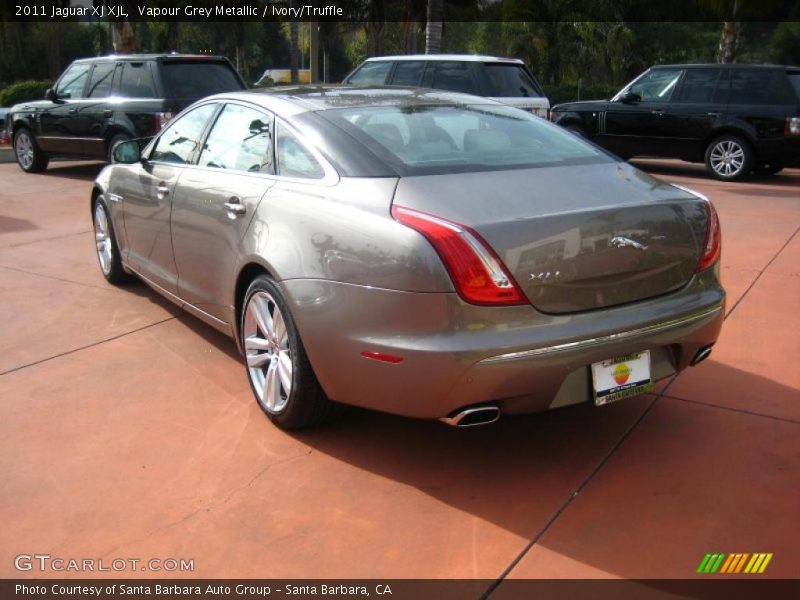 Vapour Grey Metallic / Ivory/Truffle 2011 Jaguar XJ XJL
