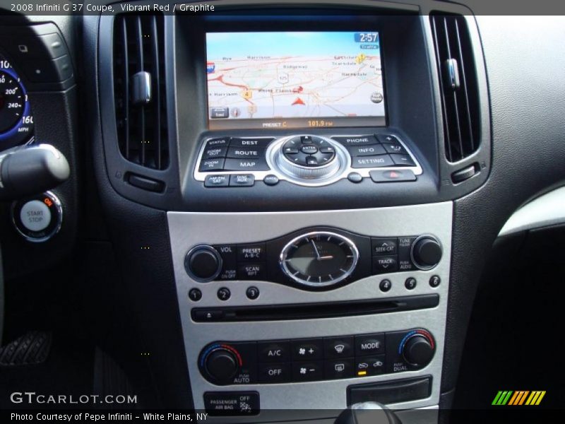Navigation of 2008 G 37 Coupe