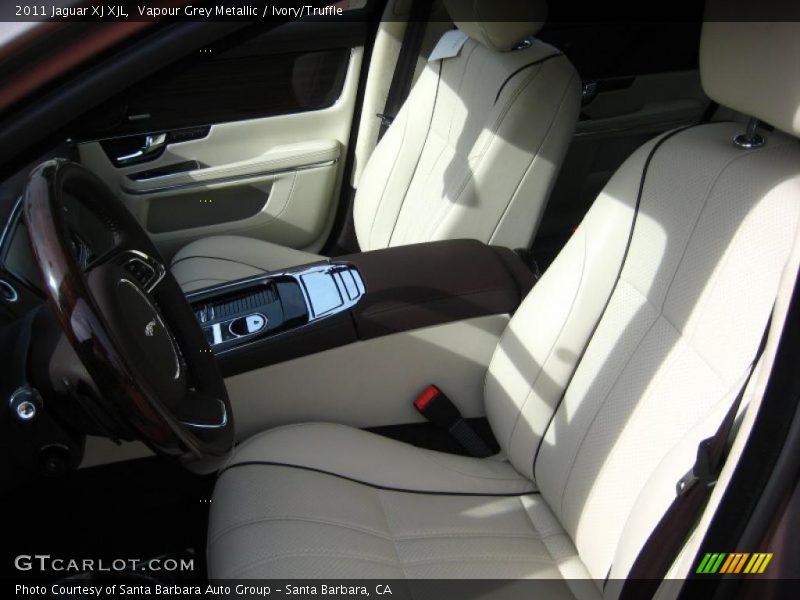 Vapour Grey Metallic / Ivory/Truffle 2011 Jaguar XJ XJL