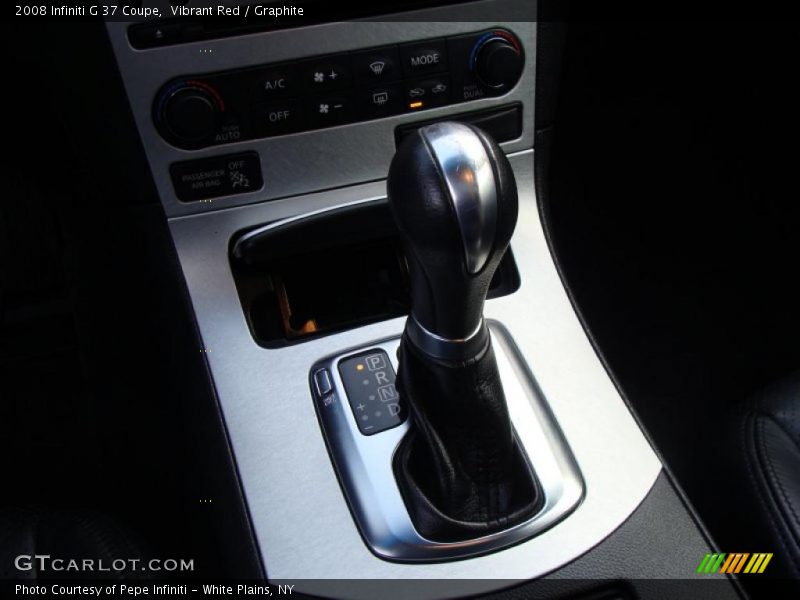  2008 G 37 Coupe 5 Speed ASC Automatic Shifter