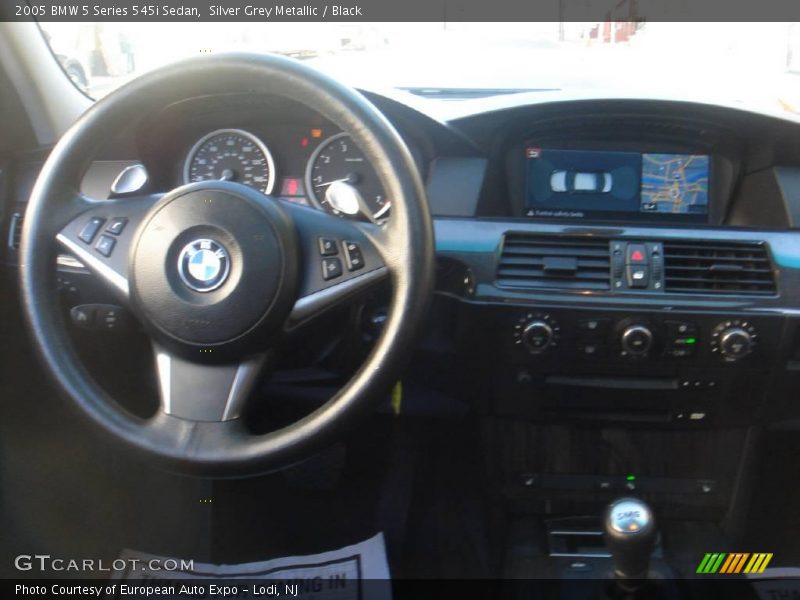 Silver Grey Metallic / Black 2005 BMW 5 Series 545i Sedan