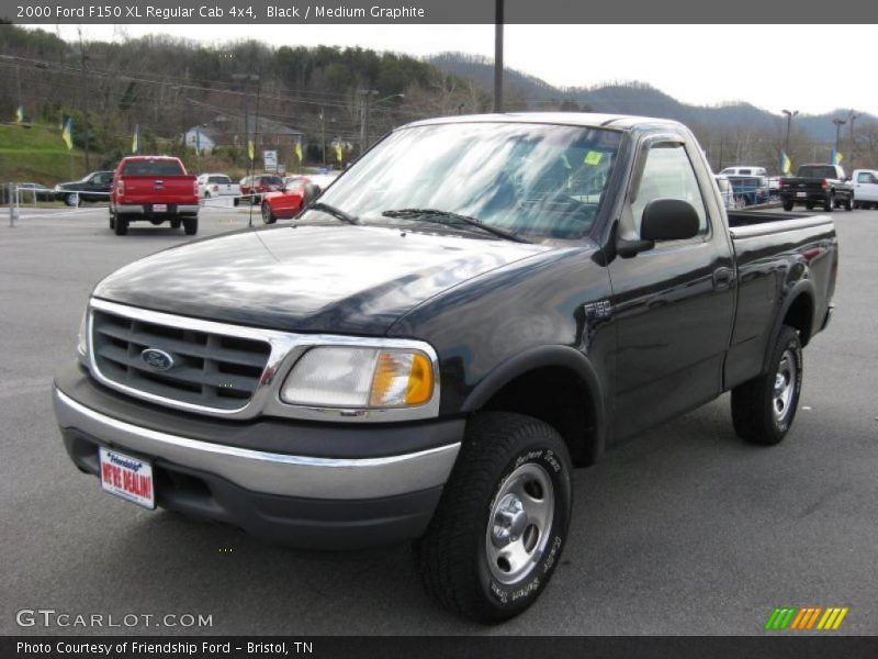 Black / Medium Graphite 2000 Ford F150 XL Regular Cab 4x4