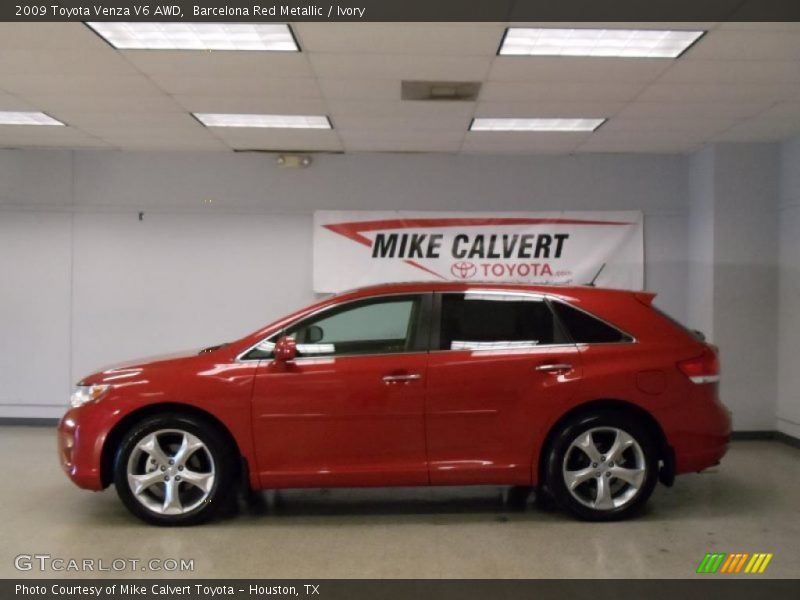Barcelona Red Metallic / Ivory 2009 Toyota Venza V6 AWD