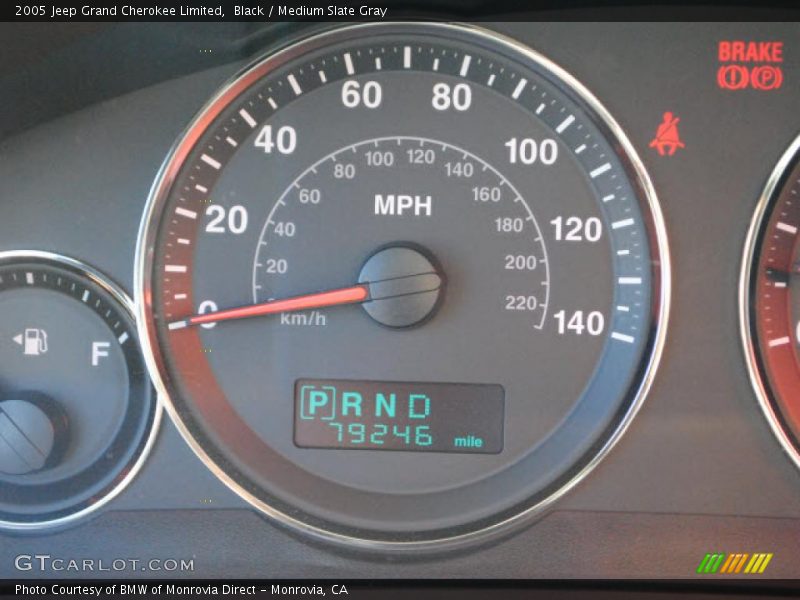 Black / Medium Slate Gray 2005 Jeep Grand Cherokee Limited