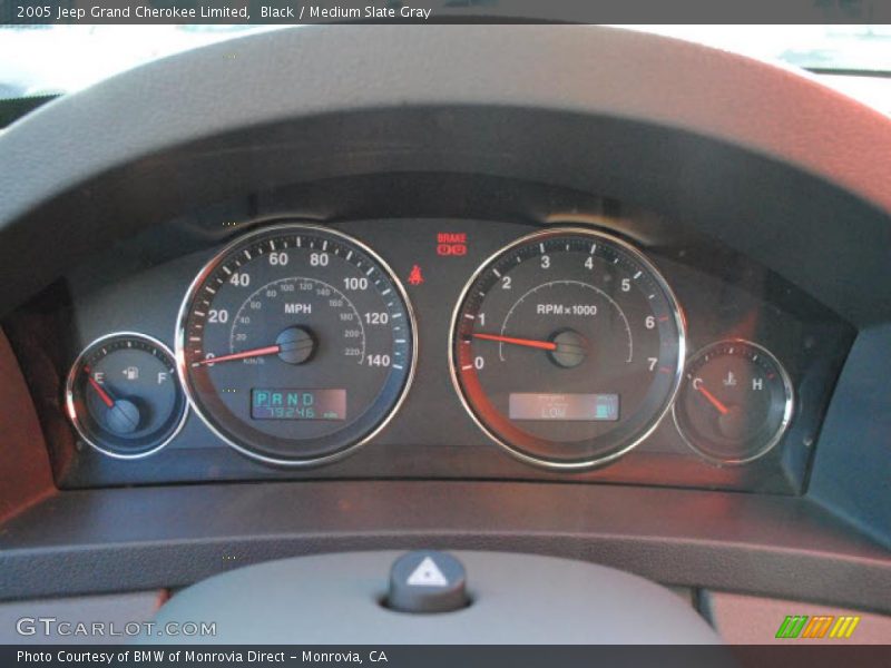 Black / Medium Slate Gray 2005 Jeep Grand Cherokee Limited