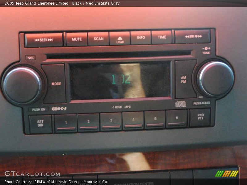 Black / Medium Slate Gray 2005 Jeep Grand Cherokee Limited