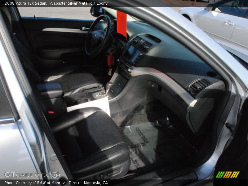 Alabaster Silver Metallic / Ebony 2008 Acura TSX Sedan