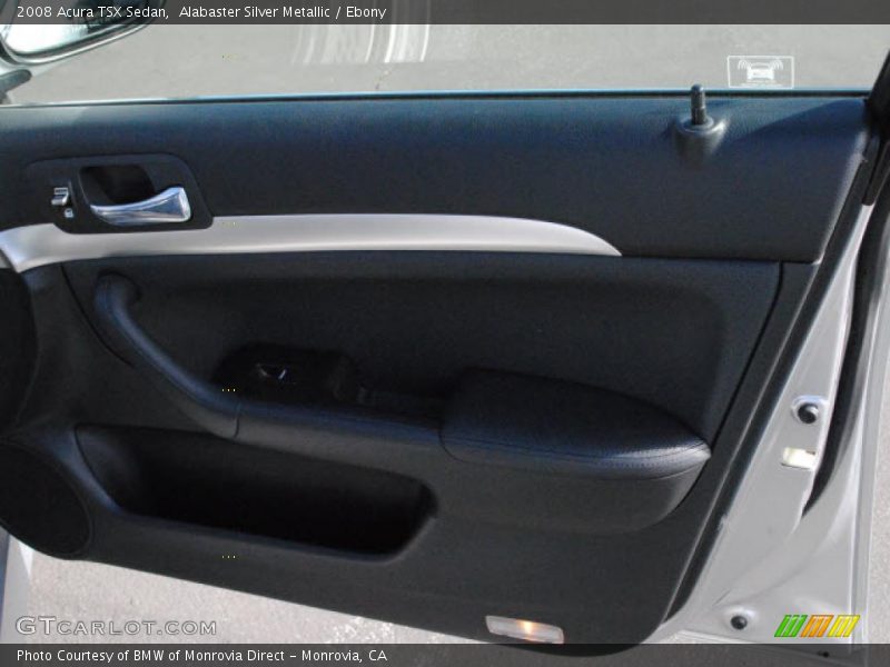 Alabaster Silver Metallic / Ebony 2008 Acura TSX Sedan