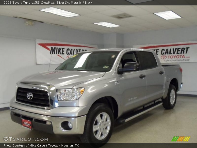 Silver Sky Metallic / Black 2008 Toyota Tundra SR5 CrewMax