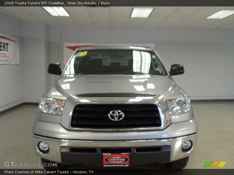 Silver Sky Metallic / Black 2008 Toyota Tundra SR5 CrewMax
