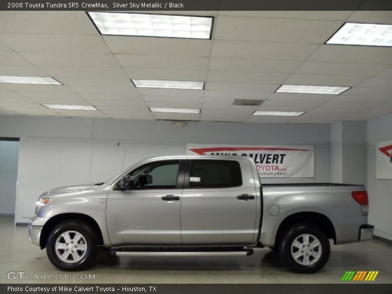 Silver Sky Metallic / Black 2008 Toyota Tundra SR5 CrewMax