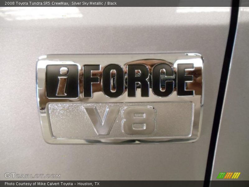 Silver Sky Metallic / Black 2008 Toyota Tundra SR5 CrewMax