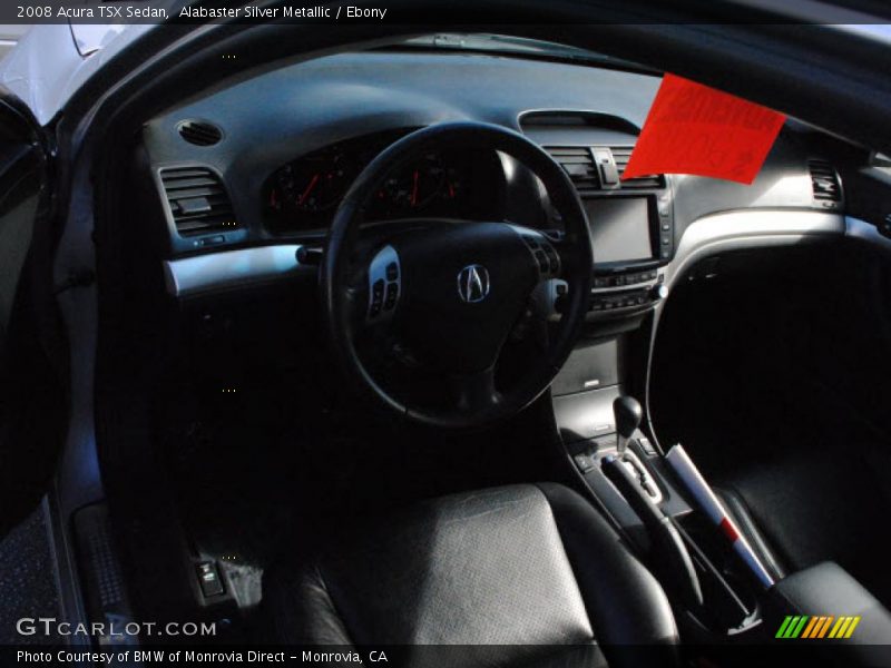 Alabaster Silver Metallic / Ebony 2008 Acura TSX Sedan