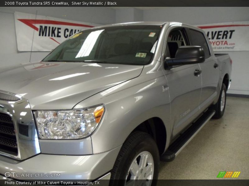 Silver Sky Metallic / Black 2008 Toyota Tundra SR5 CrewMax