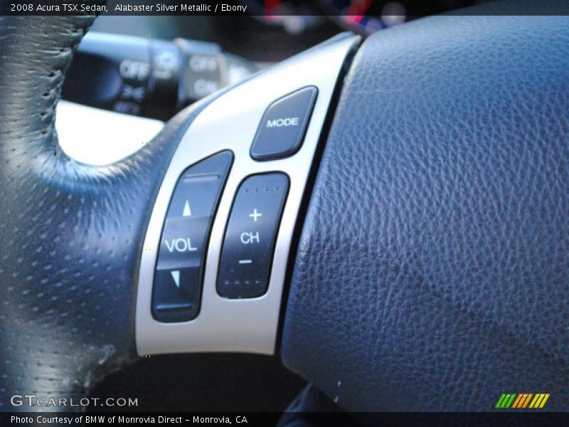 Alabaster Silver Metallic / Ebony 2008 Acura TSX Sedan