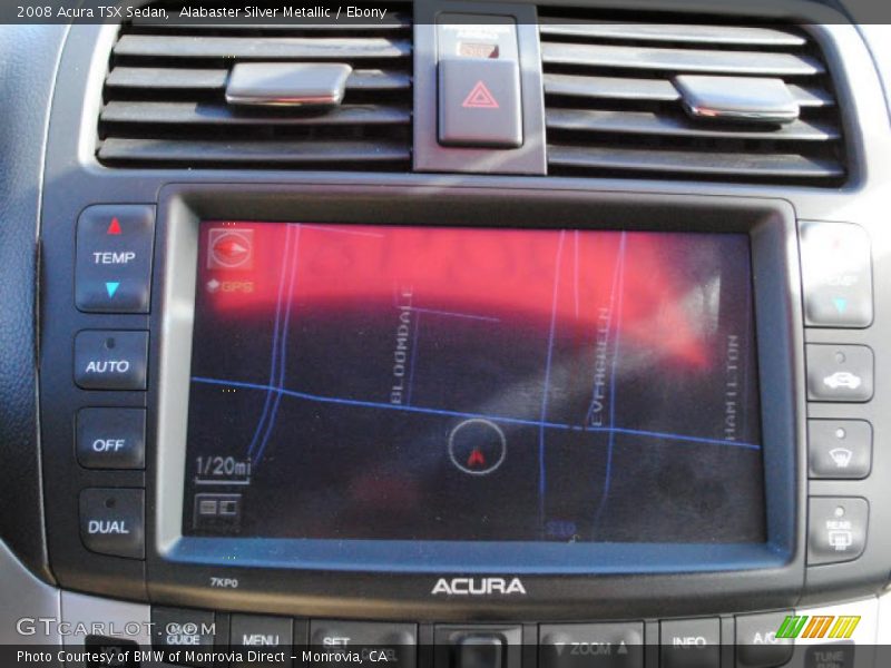 Alabaster Silver Metallic / Ebony 2008 Acura TSX Sedan