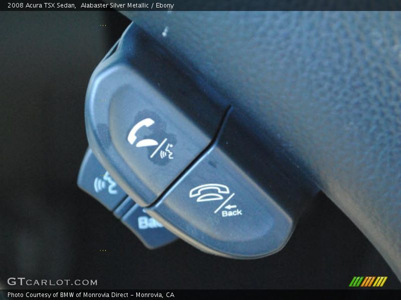 Alabaster Silver Metallic / Ebony 2008 Acura TSX Sedan
