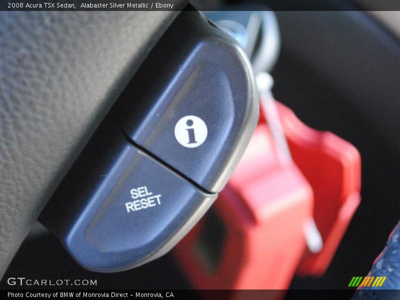 Alabaster Silver Metallic / Ebony 2008 Acura TSX Sedan