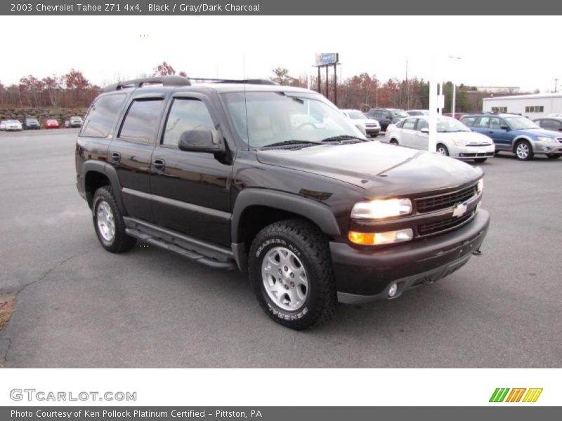 Black / Gray/Dark Charcoal 2003 Chevrolet Tahoe Z71 4x4