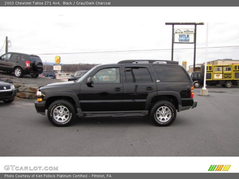 Black / Gray/Dark Charcoal 2003 Chevrolet Tahoe Z71 4x4