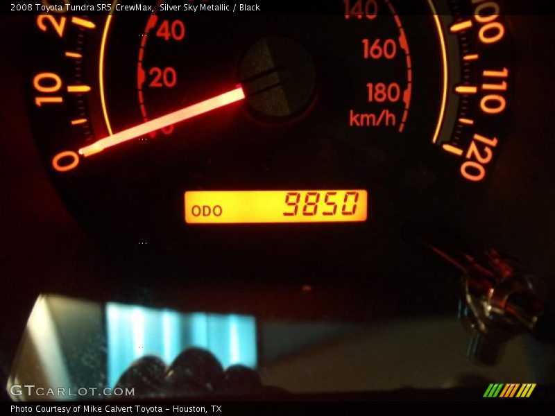 Silver Sky Metallic / Black 2008 Toyota Tundra SR5 CrewMax