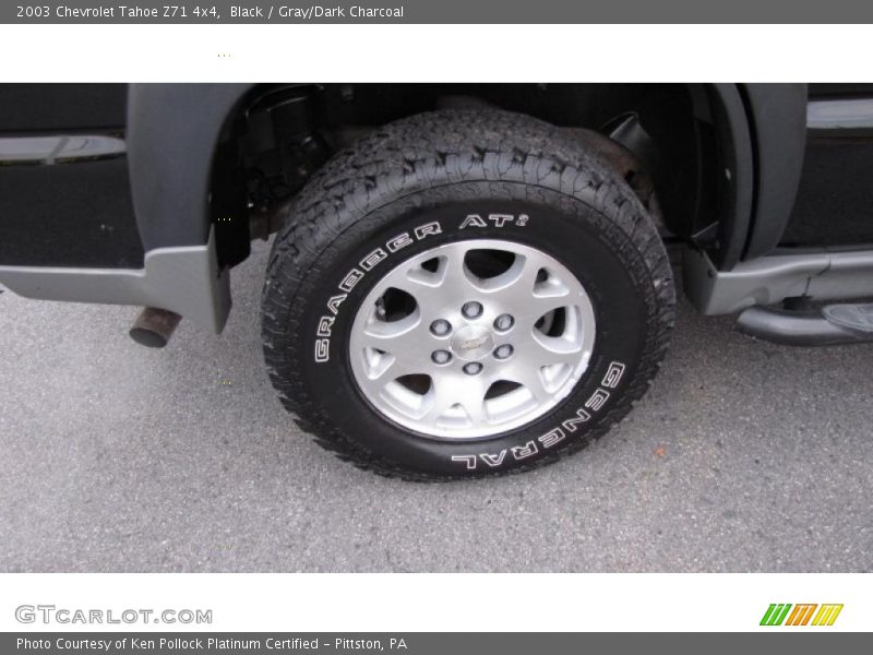 Black / Gray/Dark Charcoal 2003 Chevrolet Tahoe Z71 4x4