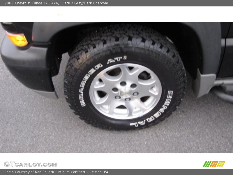 Black / Gray/Dark Charcoal 2003 Chevrolet Tahoe Z71 4x4