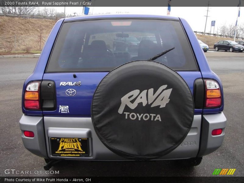 Royal Sapphire Pearl / Gray 2000 Toyota RAV4