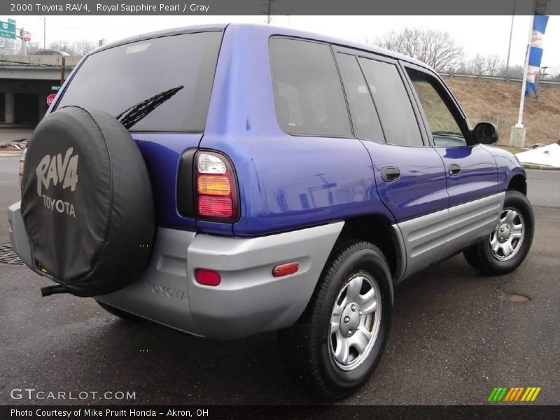 Royal Sapphire Pearl / Gray 2000 Toyota RAV4
