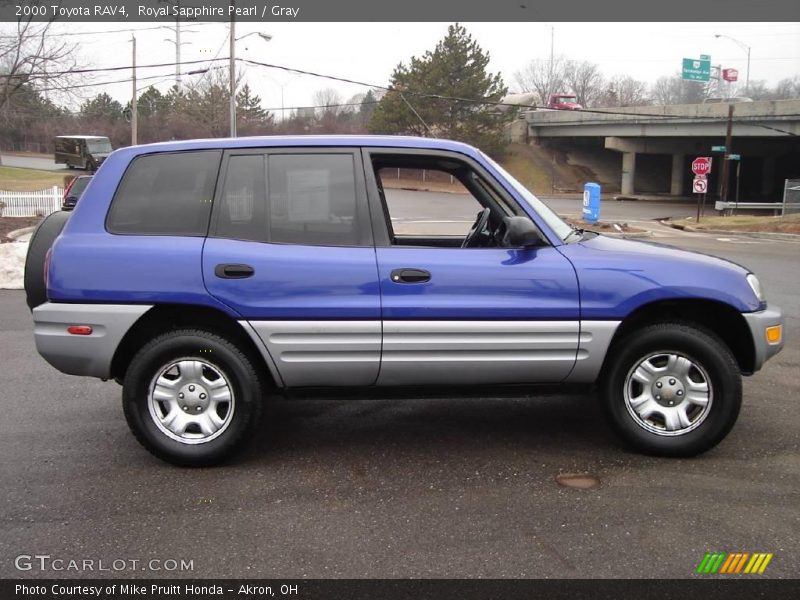 Royal Sapphire Pearl / Gray 2000 Toyota RAV4