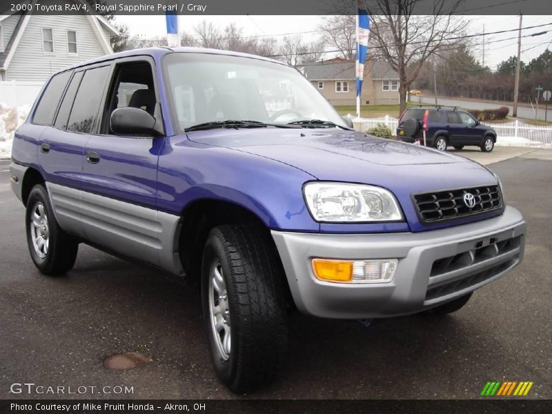 Royal Sapphire Pearl / Gray 2000 Toyota RAV4
