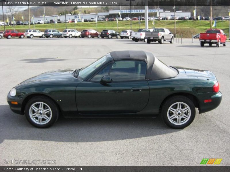 Emerald Green Mica / Black 1999 Mazda MX-5 Miata LP Roadster